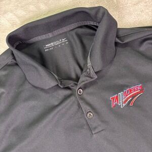 Nike Golf Men's Polo Shirt Sz XXL Black Talladega Superspeedway Logo Casual